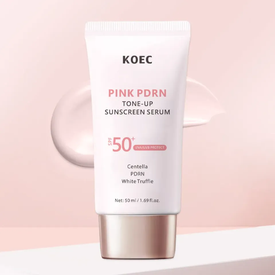 KOEC Pink PDRN Tone-Up Sunscreen Serum solcreme serum