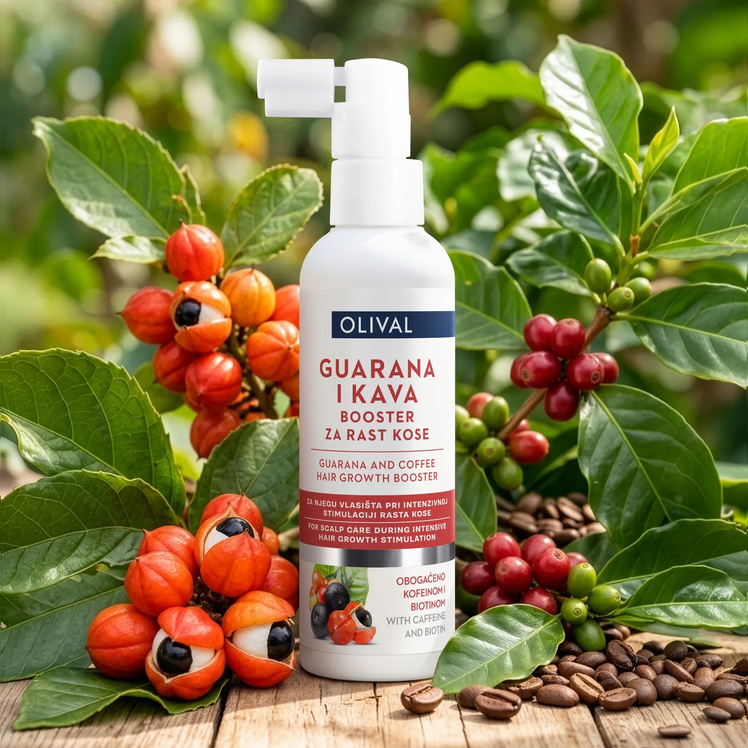 Olival Guarana and Coffee Hair Growth Booster hårserum