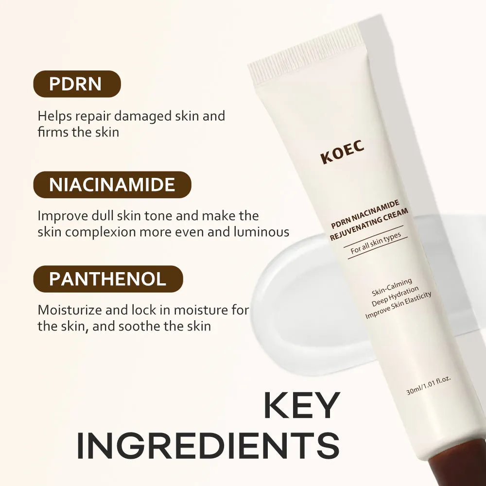 KOEC PDRN Niacinamide ansigtscreme fugt glød