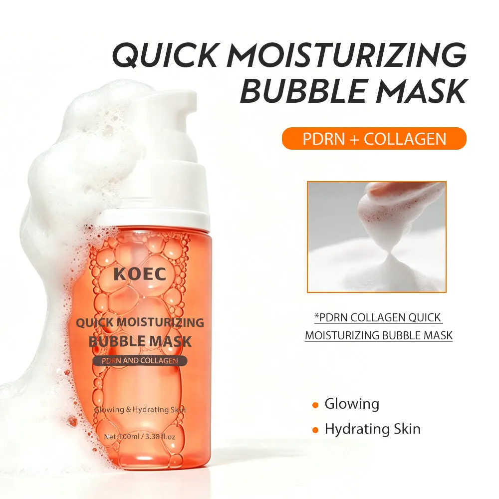 KOEC PDRN Collagen Bubble maske fugtgivende