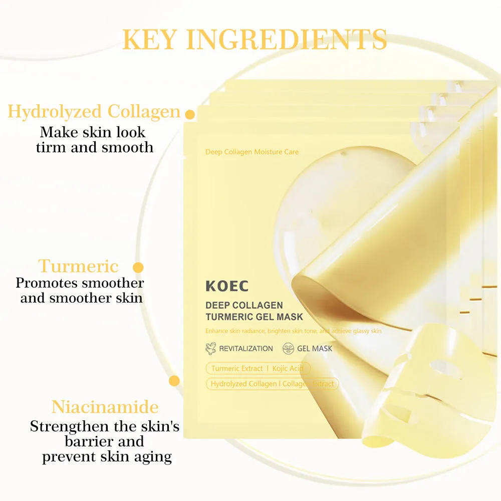 KOEC Kojic Acid Turmeric Gel Mask ansigtsmaske for glød