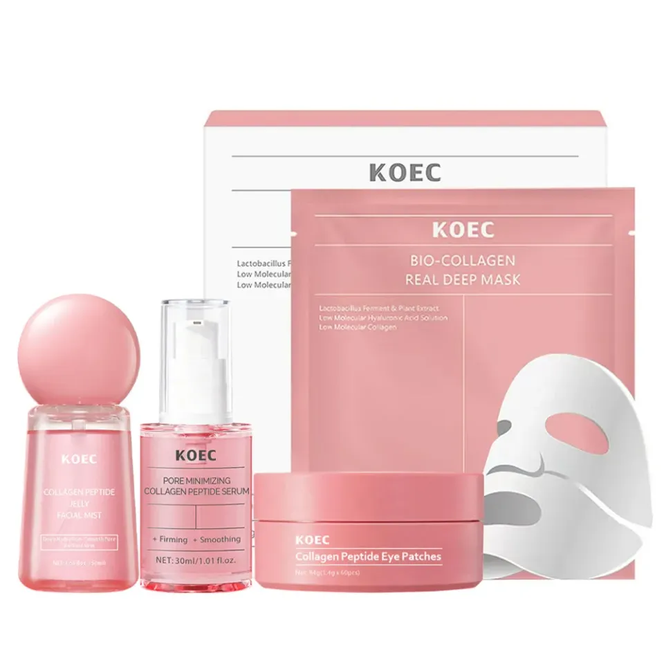 KOEC Collagen Peptide hudplejesæt opstrammende 5 dele