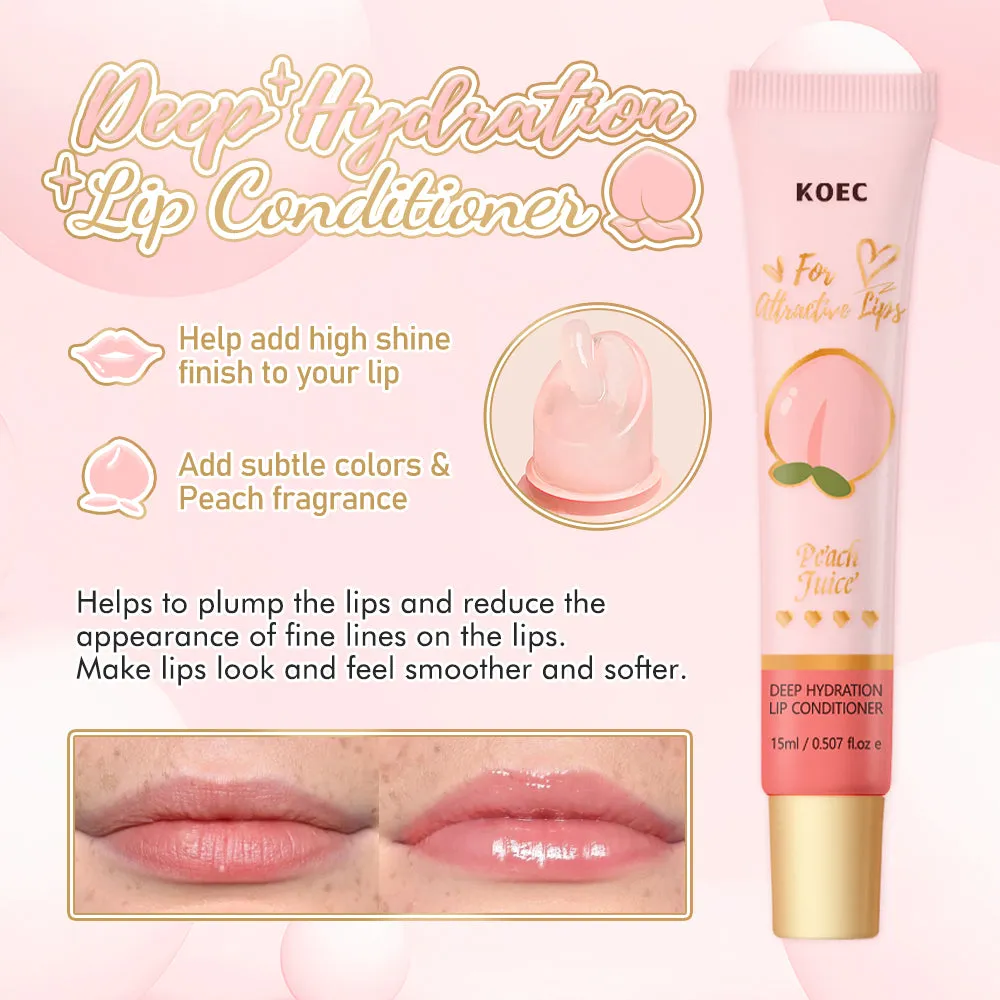 KOEC Peach Juicy Lip Duo læbebalsam fersken