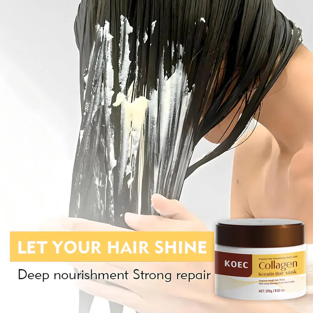 KOEC Collagen Keratin hårmaske 250 g til tørt hår