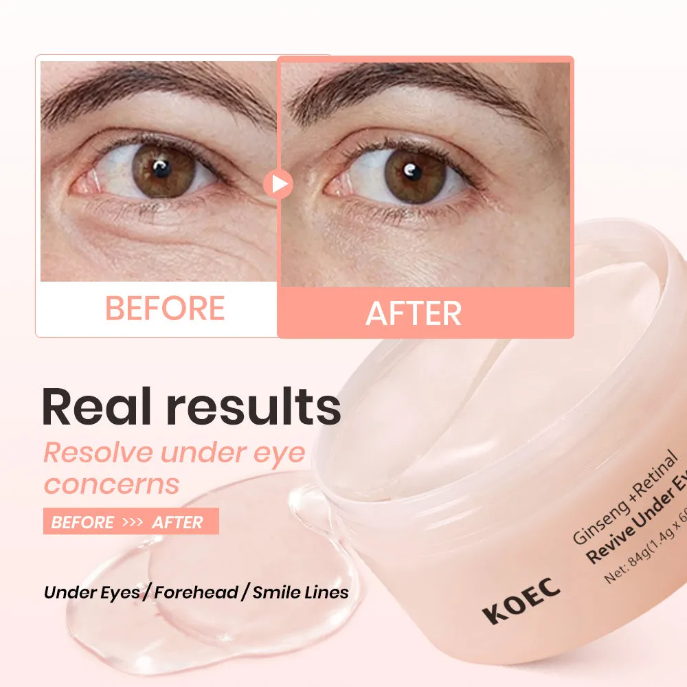 KOEC Ginseng Retinal øjenmasker mod hævelse og linjer