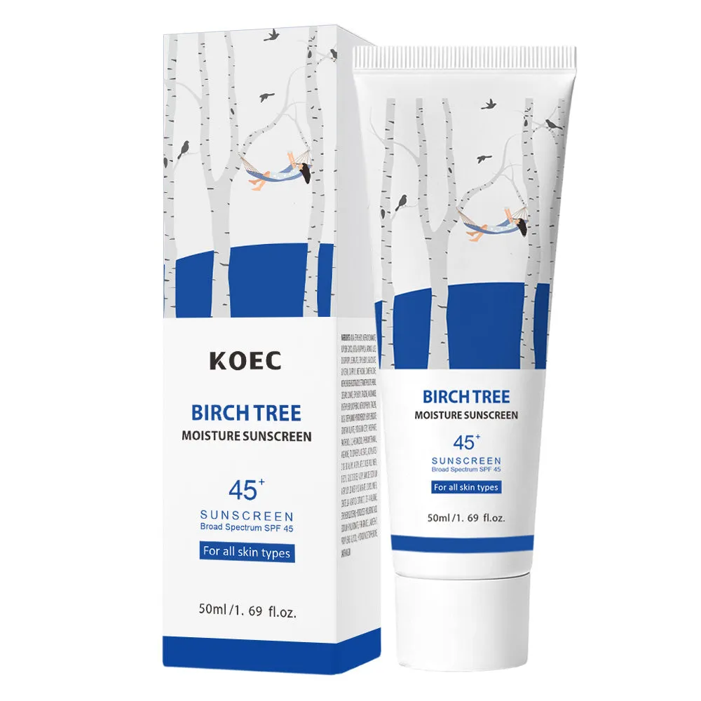 KOEC Birch Tree Moisturizing Sun Cream solcreme uden white cast