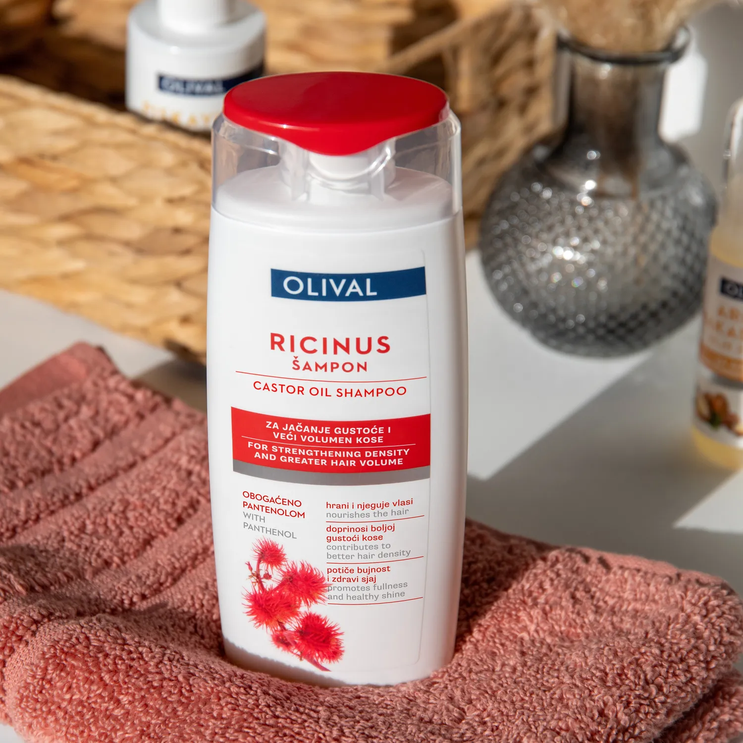 Olival Professional Castor Oil shampoo mod hårtab