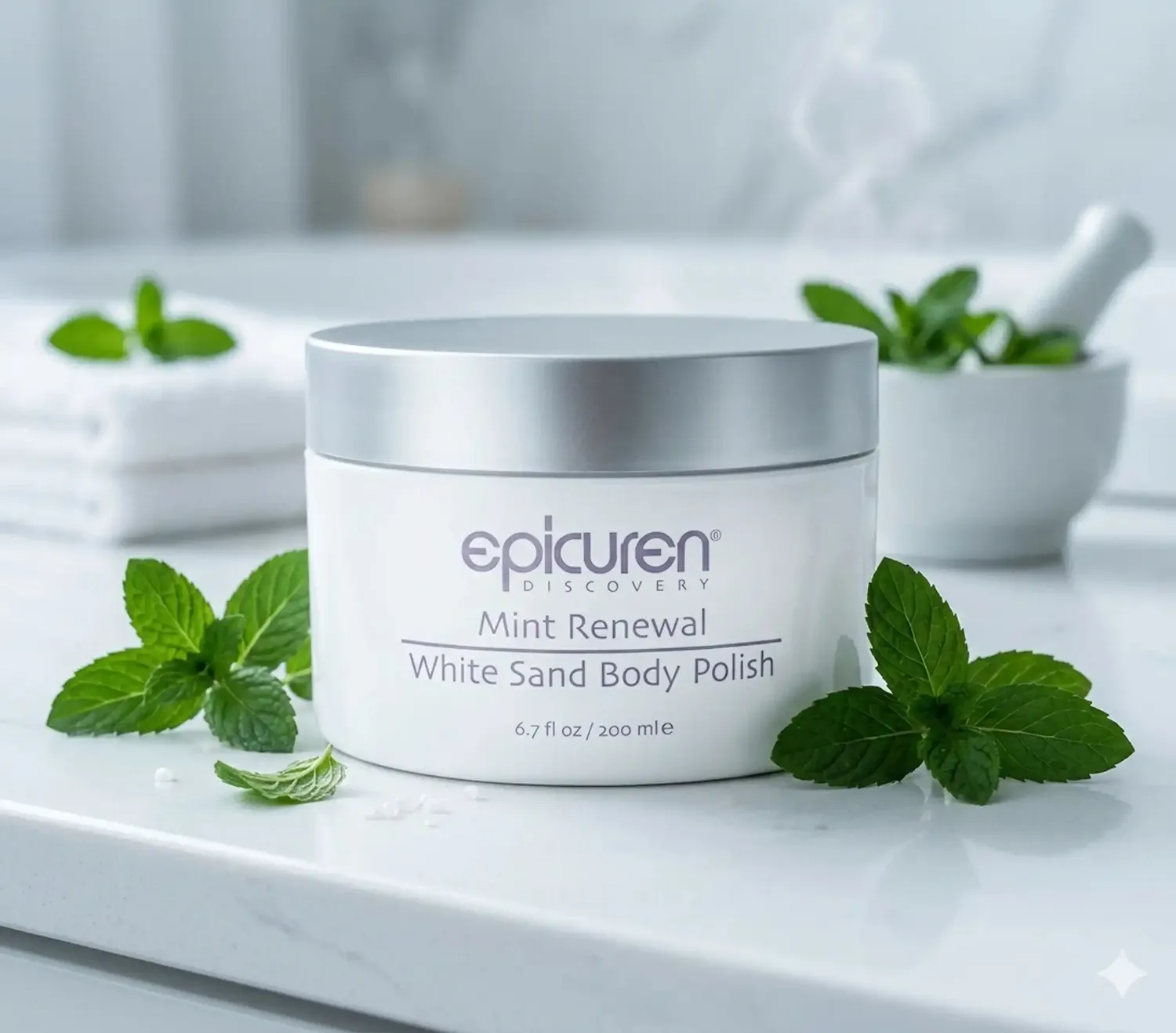 Epicuren Mint Renewal White Sand bodyscrub 59 ml kølende