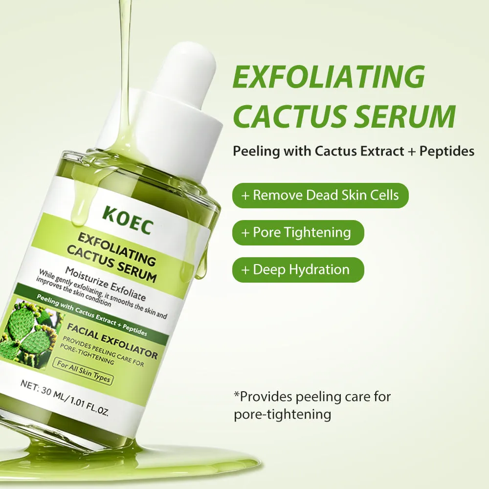 KOEC Cactox Exfoliating Peel Shot serum til tør hud