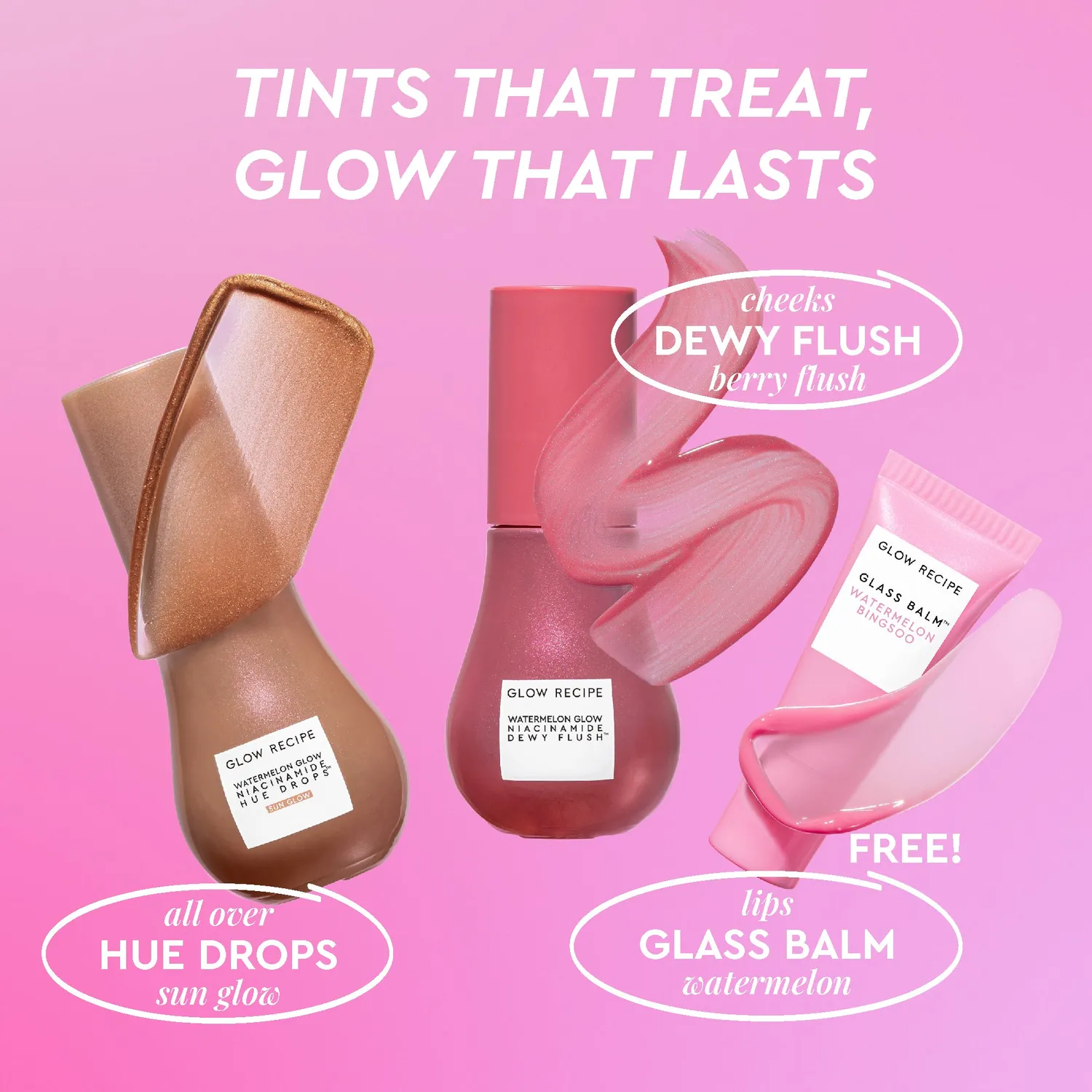Glow Recipe Glow Hues Best of Glow sæt 3 dele med farve