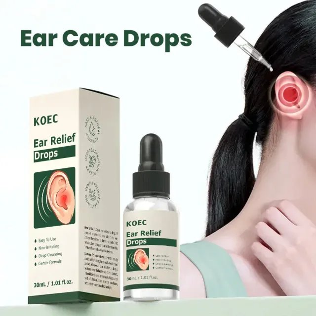 KOEC Daily Ear Relief øredråber til skånsom rens