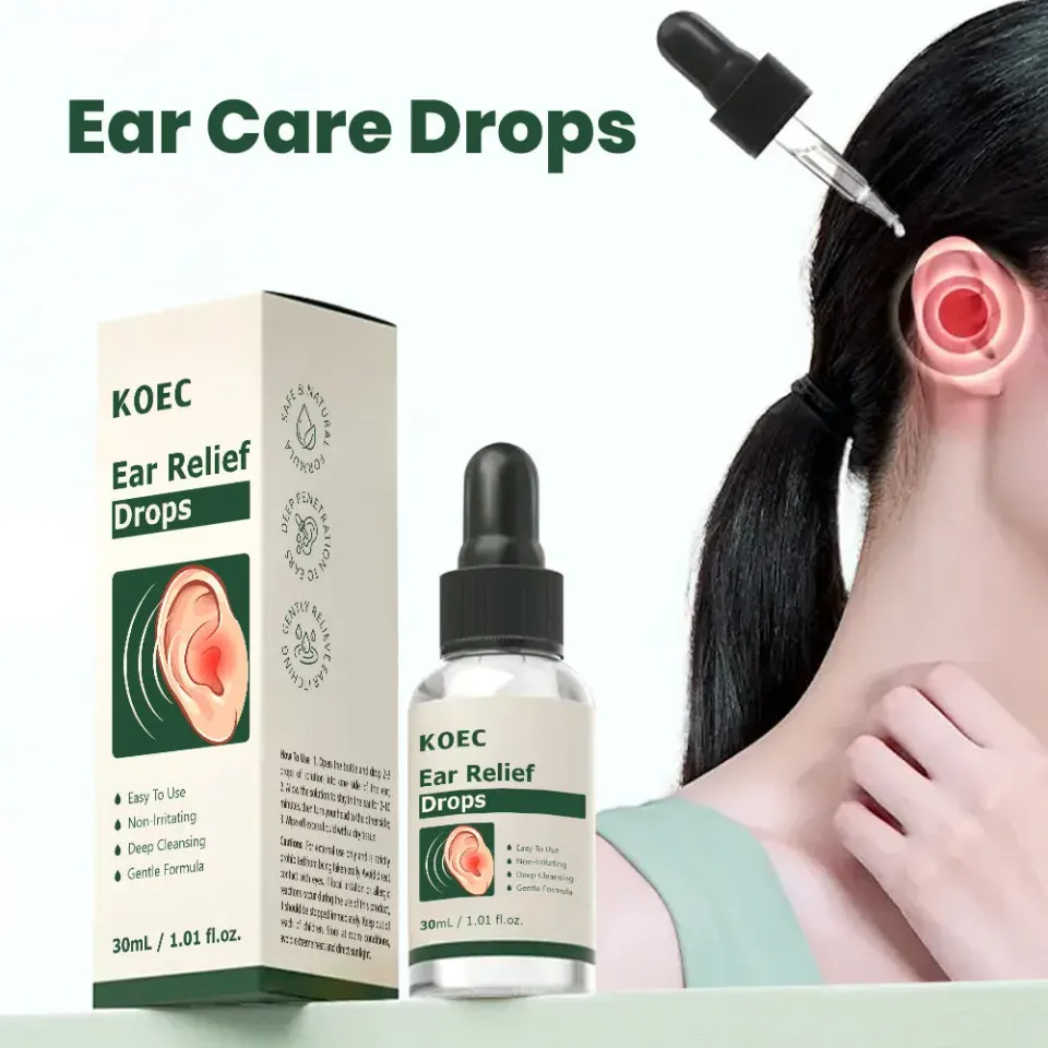 KOEC Daily Ear Relief øredråber til skånsom rens