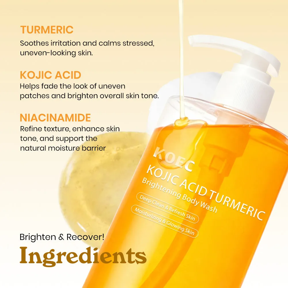 KOEC Kojic Acid Turmeric body wash mørke pletter