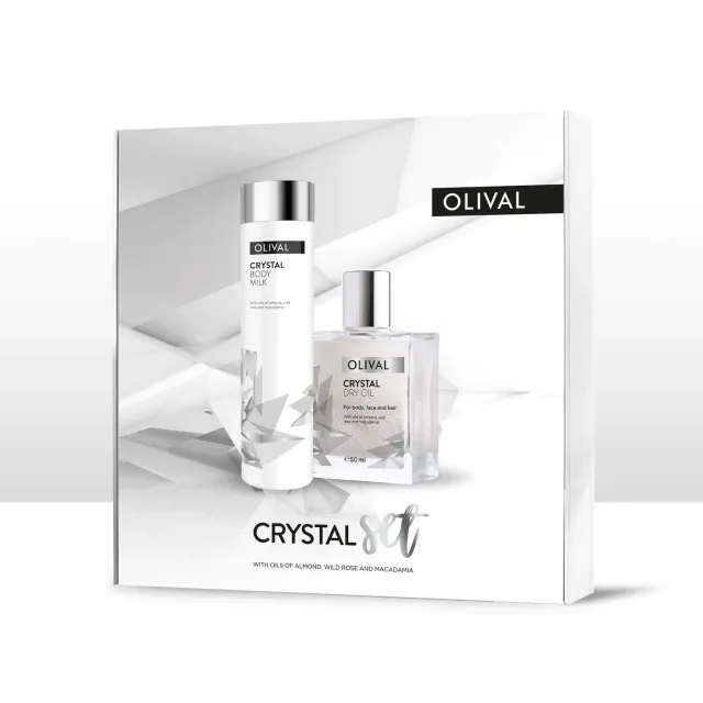 Olival Professional Crystal Set bodymilk + tørolie shimmer