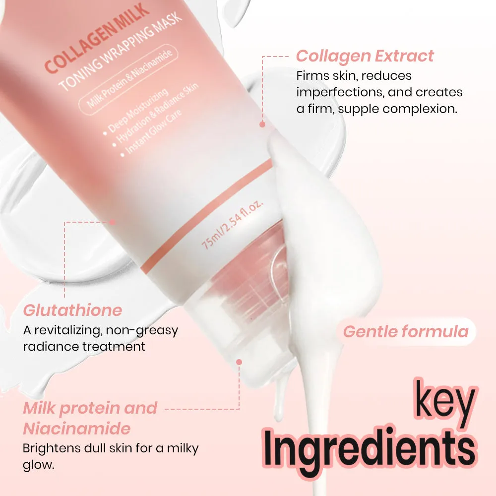 KOEC Collagen Milk Toning Wrapping Maske 75ml glød