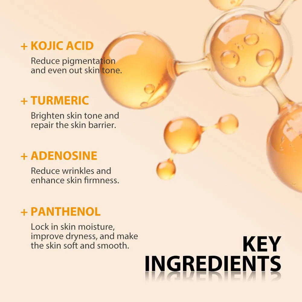 KOEC Kojic Acid Turmeric kropscreme mørke pletter