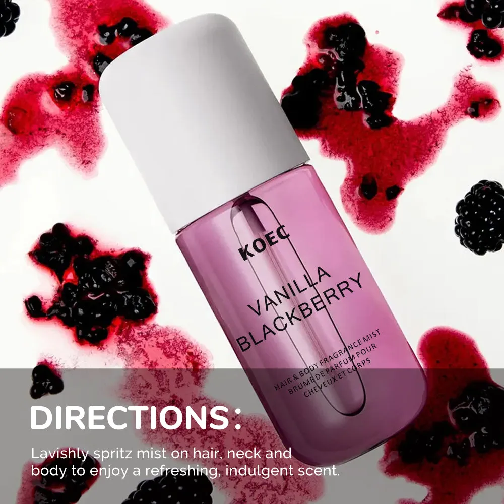 KOEC Vanilla Blackberry bodymist til krop og hår med vanilje