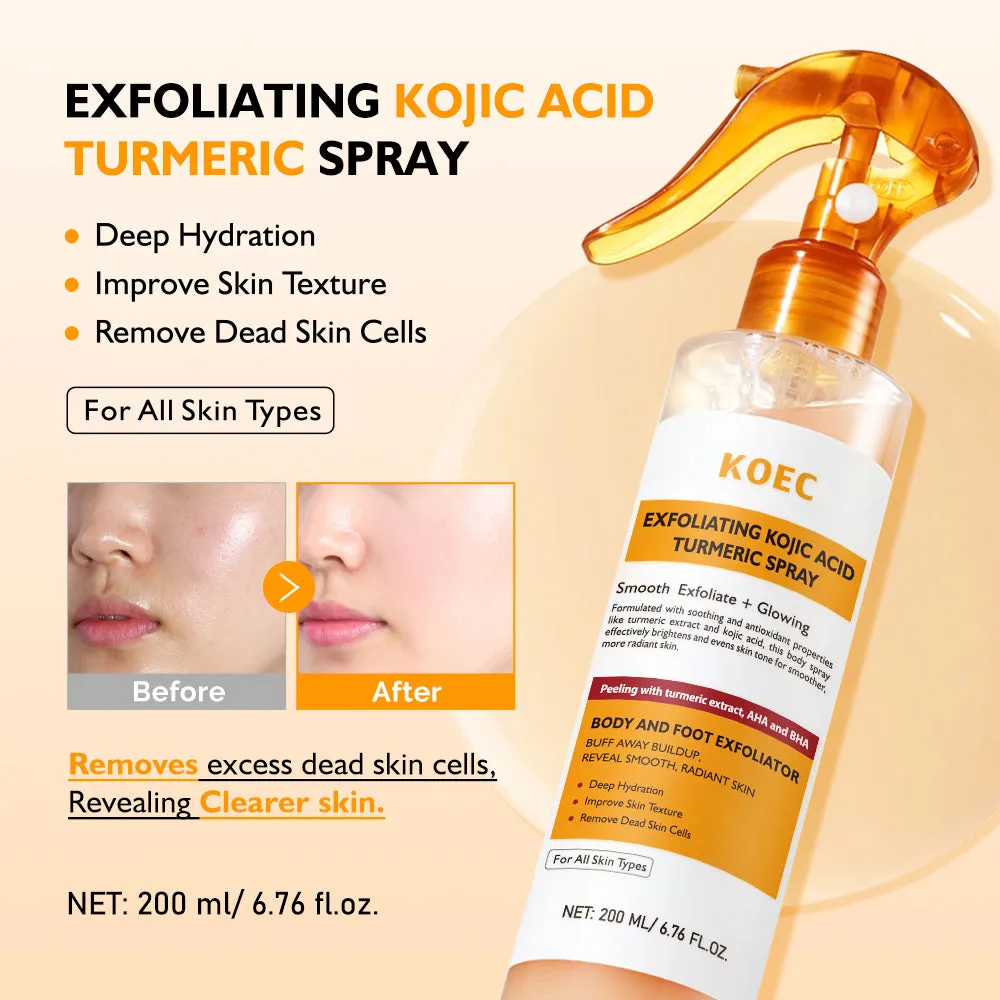 KOEC Exfoliating Kojic Acid Turmeric bodyspray 200g