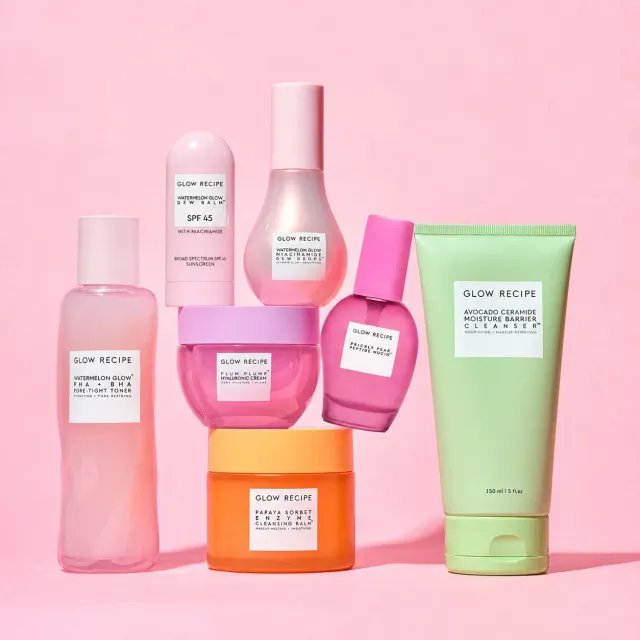 Glow Recipe Experience Kit ansigtssæt 7 dele til tør hud