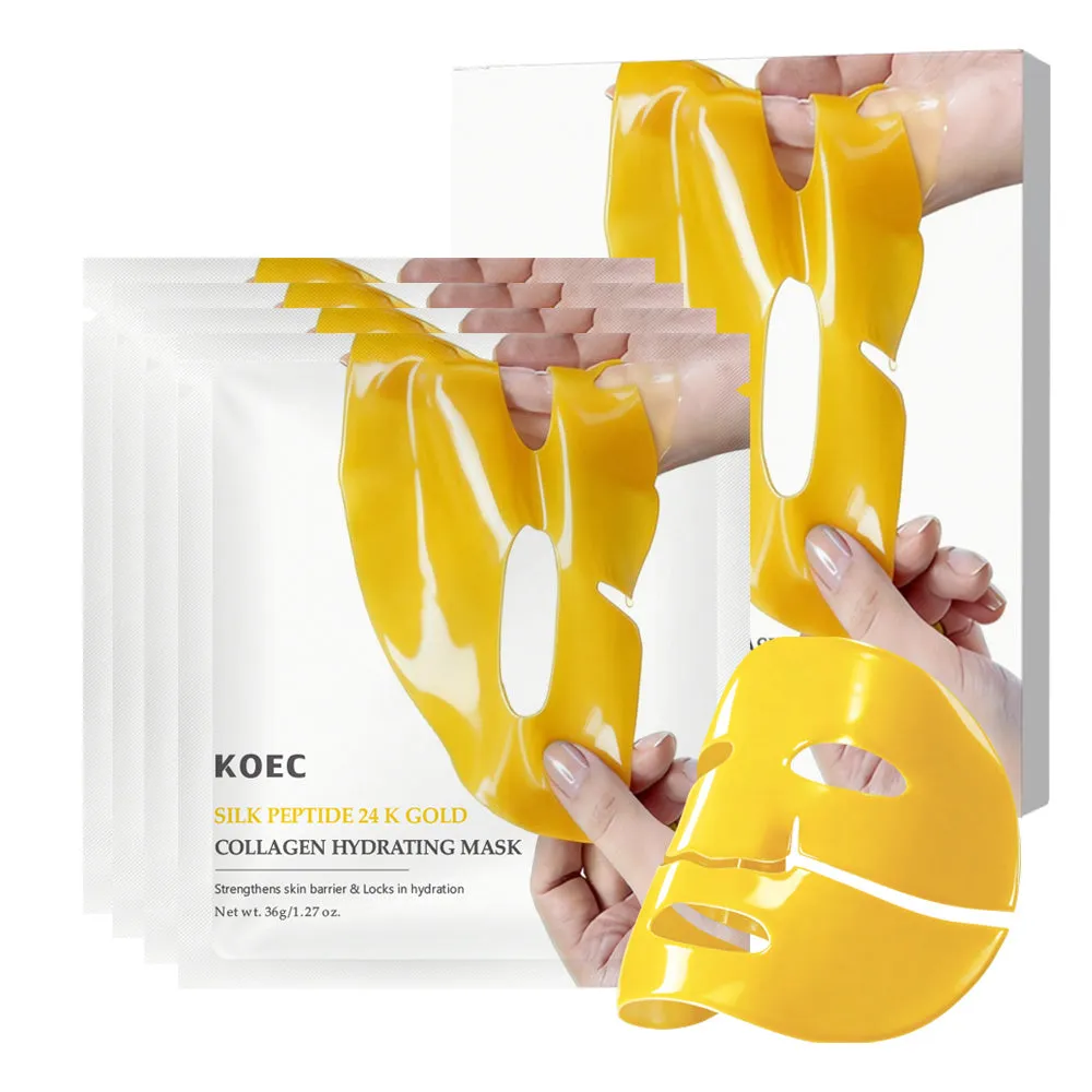 KOEC Silk Peptide 24K Gold Collagen Hydrating Maske til glød
