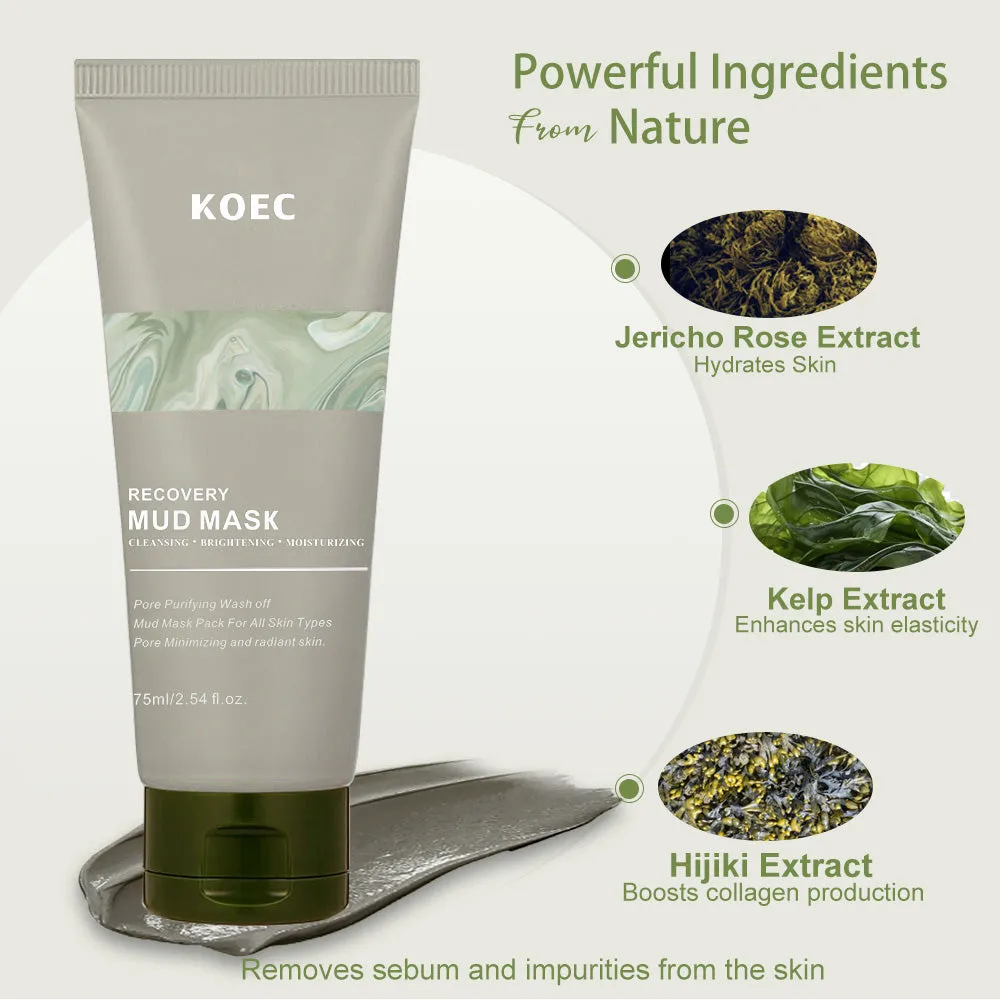 KOEC Recovery Mud Mask lermaske 75g fedtet hud