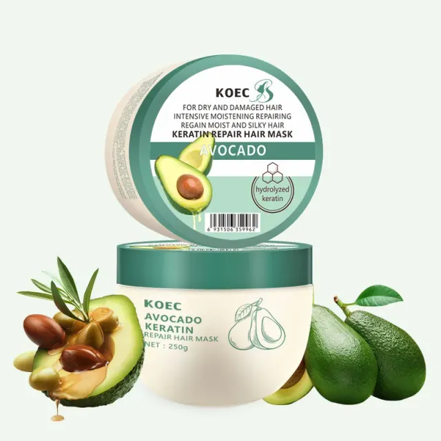 KOEC Avocado Keratin Repair hårmaske 250 g avocado