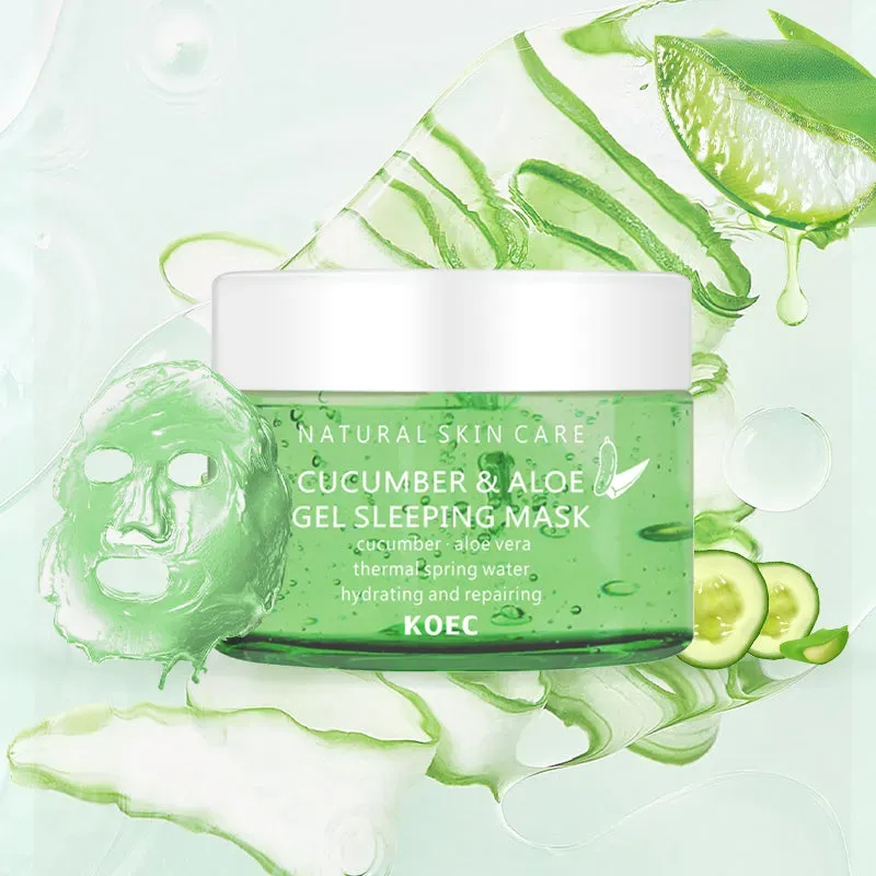 KOEC Cucumber Aloe natmaske gel 150g til tør hud