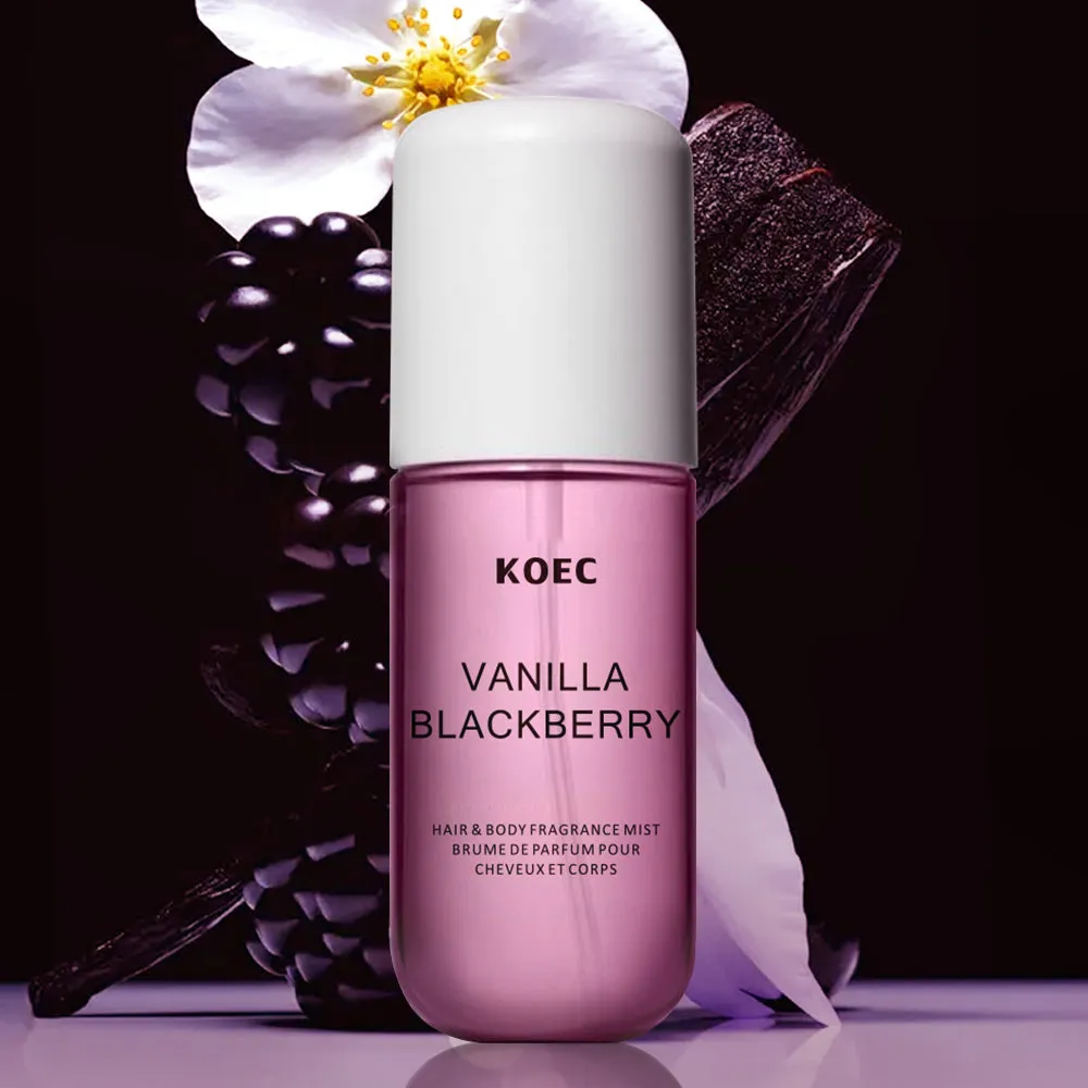 KOEC Vanilla Blackberry bodymist til krop og hår med vanilje