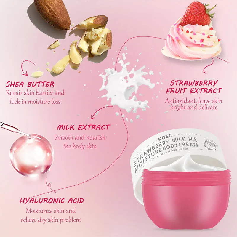 KOEC Strawberry Milk bodycreme jordbærduft