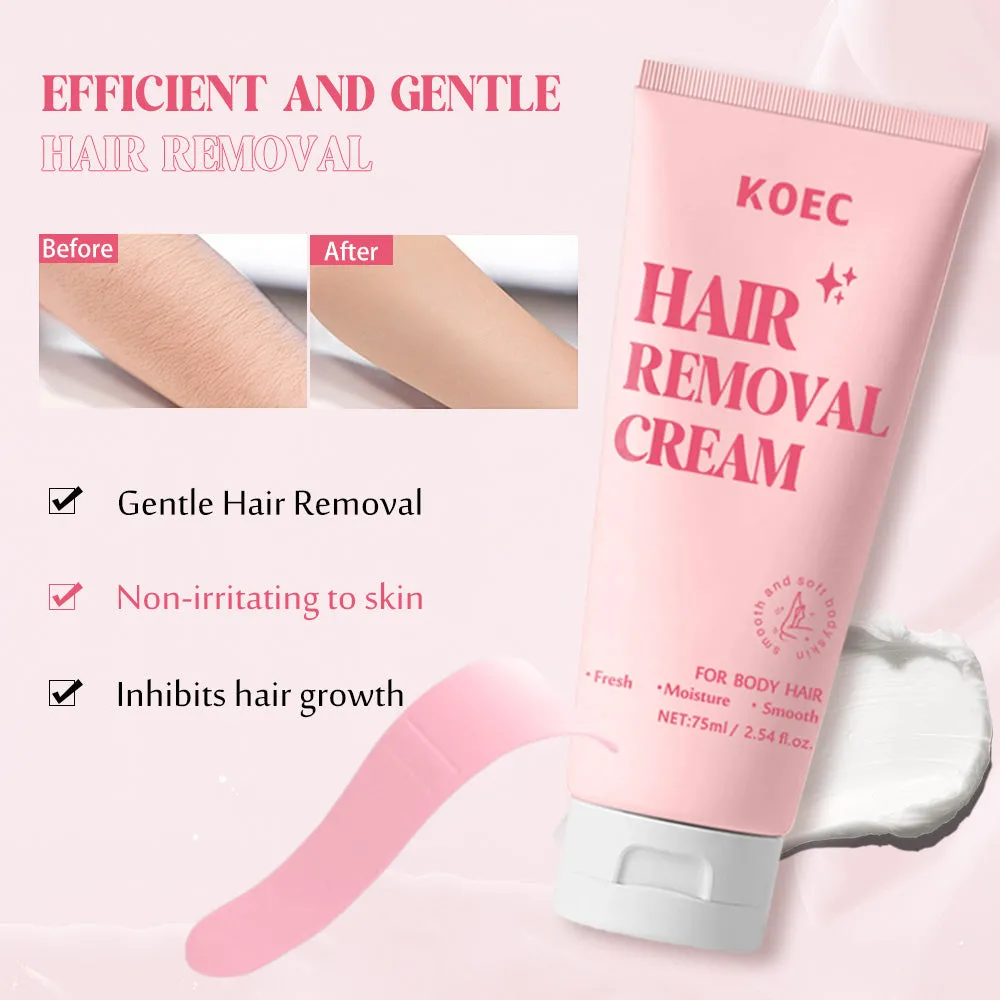 KOEC Body Hair Remover Cream hårfjerningscreme med skraber
