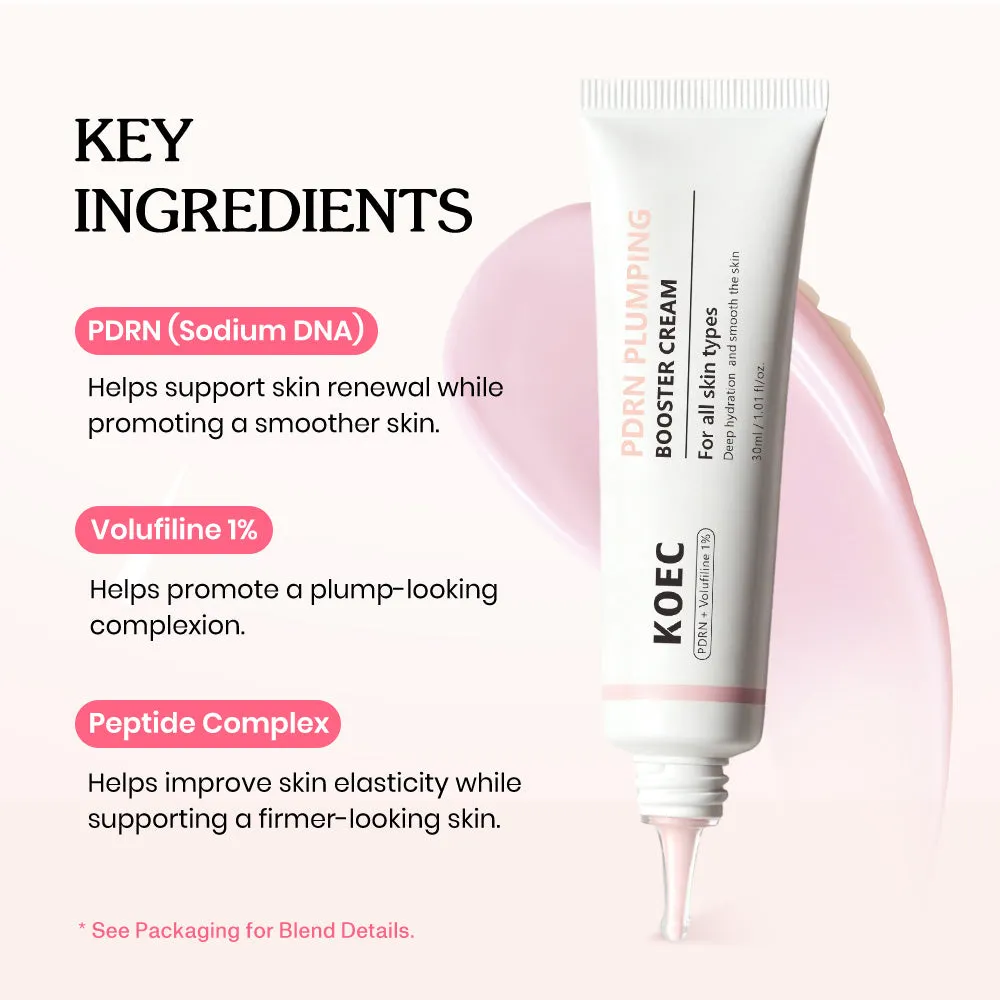 KOEC PDRN Plumping Booster ansigtscreme mod tørhed