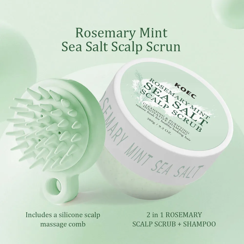 KOEC Rosemary Mint Sea Salt hovedbundsscrub mod skæl