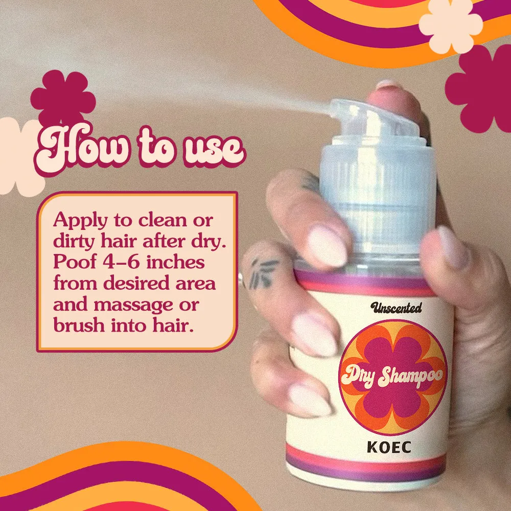 KOEC dry shampoo tørshampoo light uden hvidt skær
