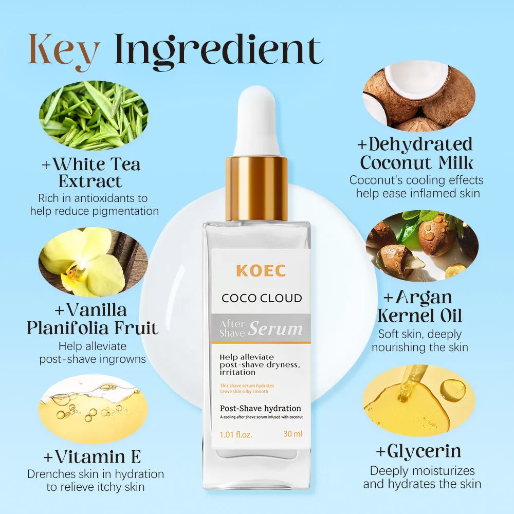 KOEC Coco Cloud aftershave serum kokos vanilje