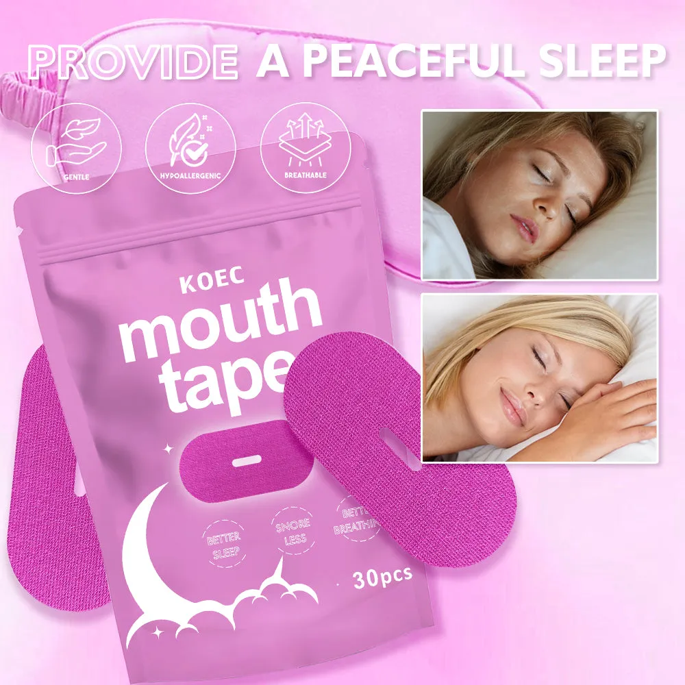 KOEC Sleeping mundtape pink 3-pak 90 stk