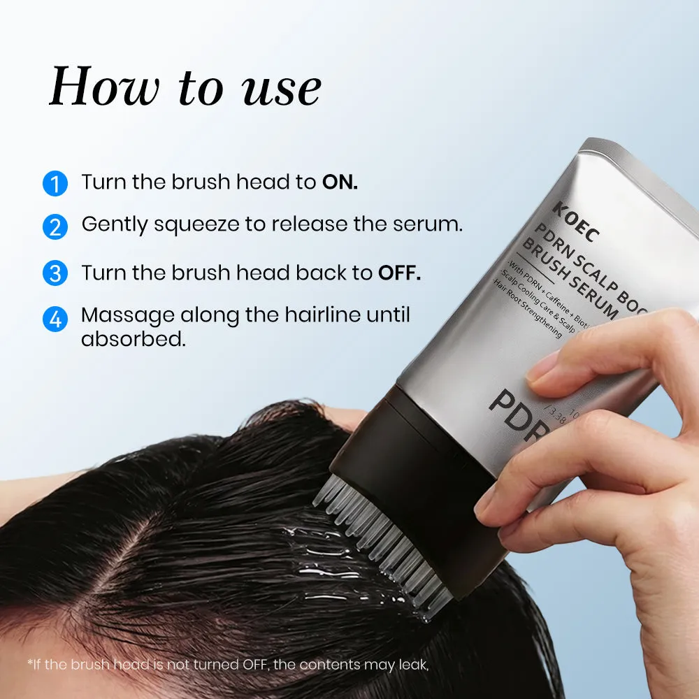 KOEC PDRN Scalp Boosting Brush hovedbundsserum