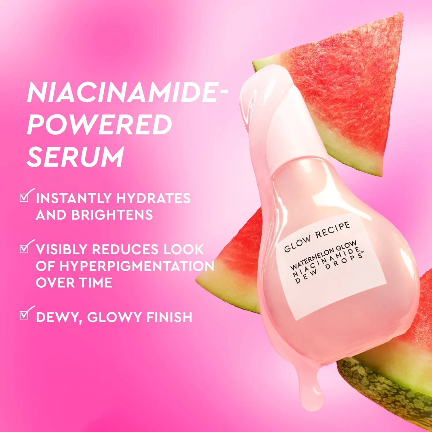 Glow Recipe Watermelon Glow Dewy Skin Routine sæt 4 dele tør hud