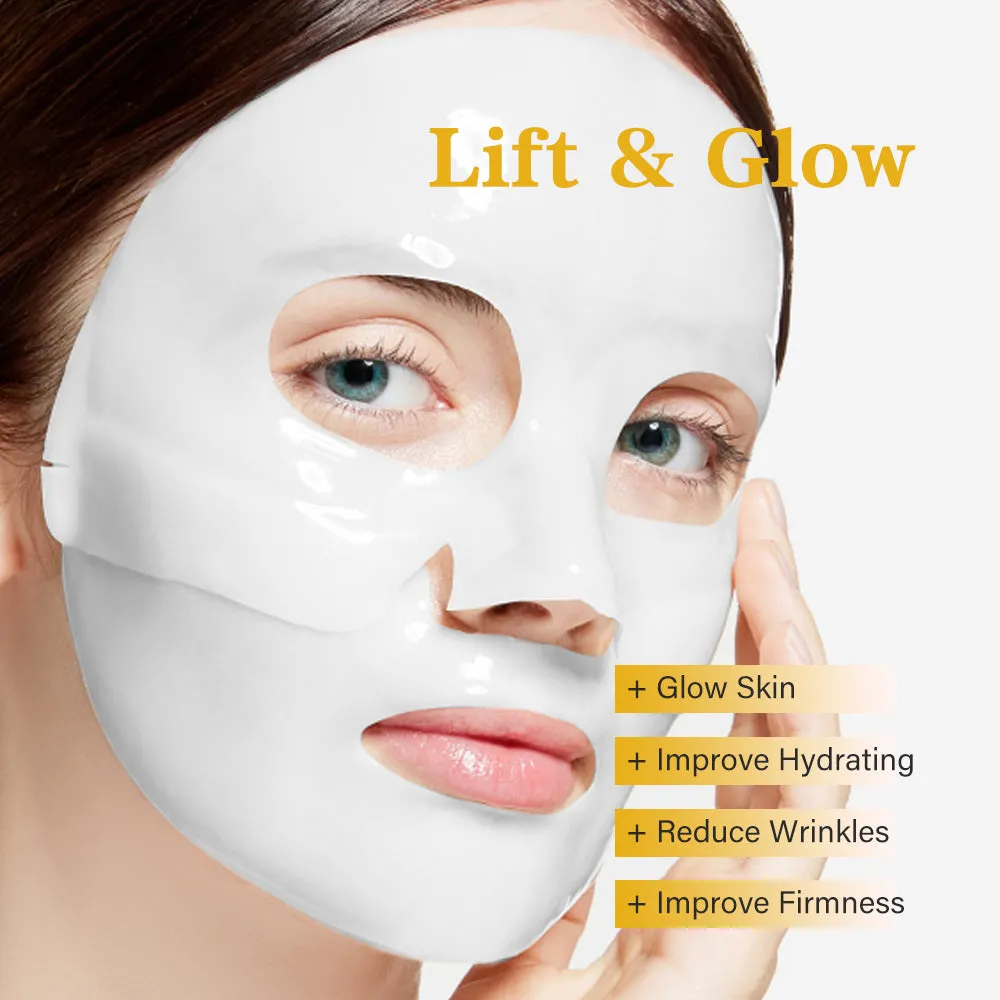 KOEC Snail Mucin Collagen Kojic Acid Glow Hydrogel Maske