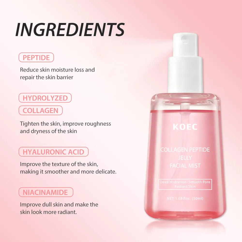 KOEC Collagen Peptides Jelly ansigtsspray fugt