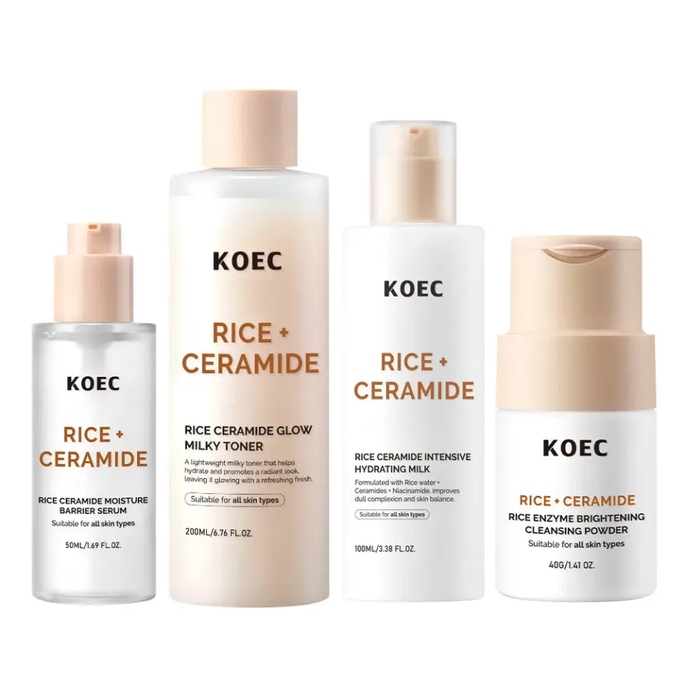 KOEC Rice Ceramide hudplejesæt til tør hud barriere
