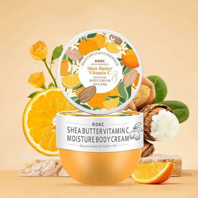 KOEC Shea Butter Vitamin C Moisture bodycreme 1 stk 24h fugt