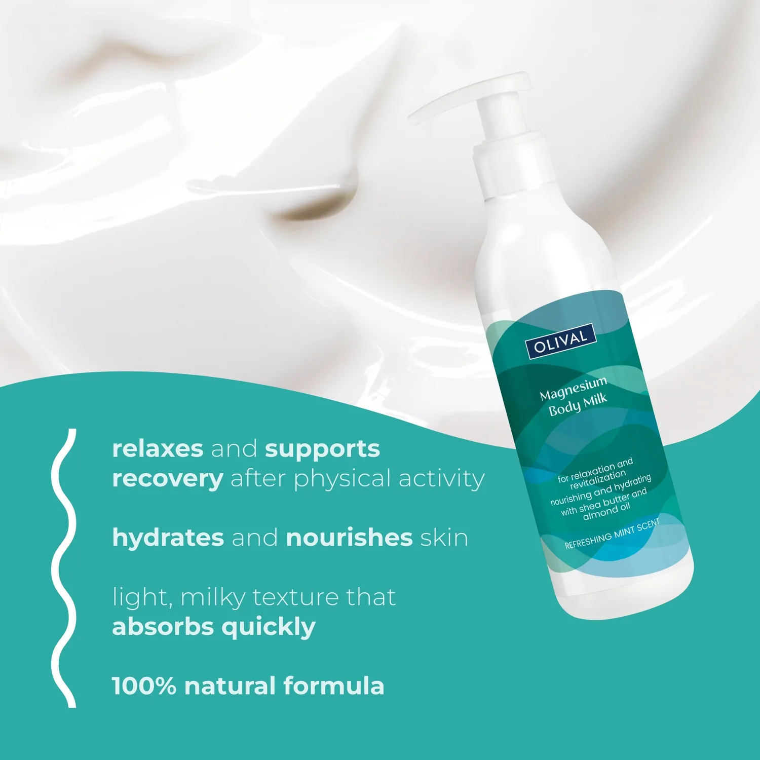 Olival Professional Magnesium bodymælk mynte