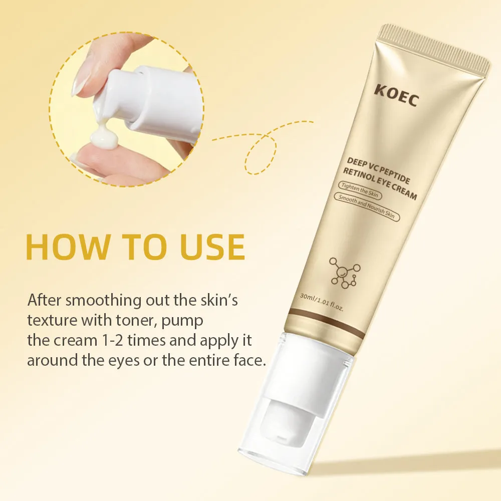 KOEC Deep VC Peptide Retinol øjencreme mod mørke rande