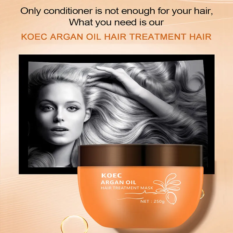 KOEC Argan Oil hårmaske 250 g til tørt hår