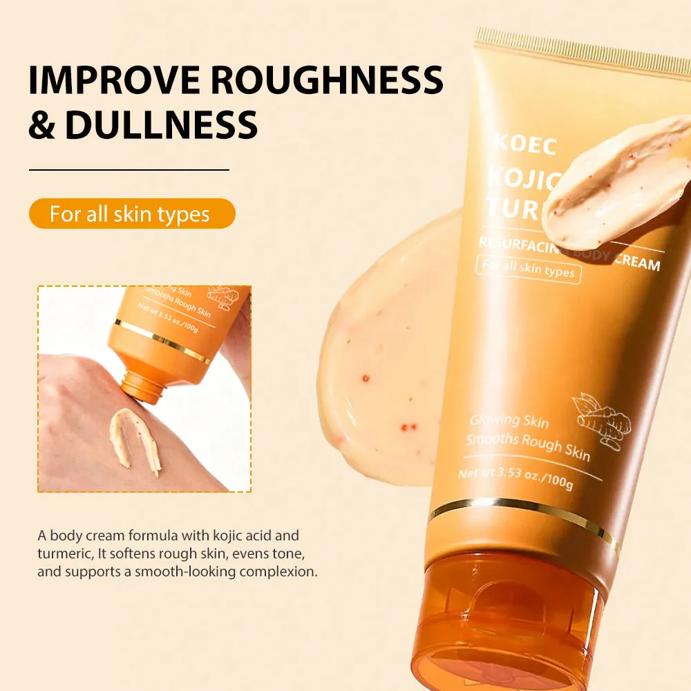 KOEC Kojic Acid Turmeric kropscreme mørke pletter