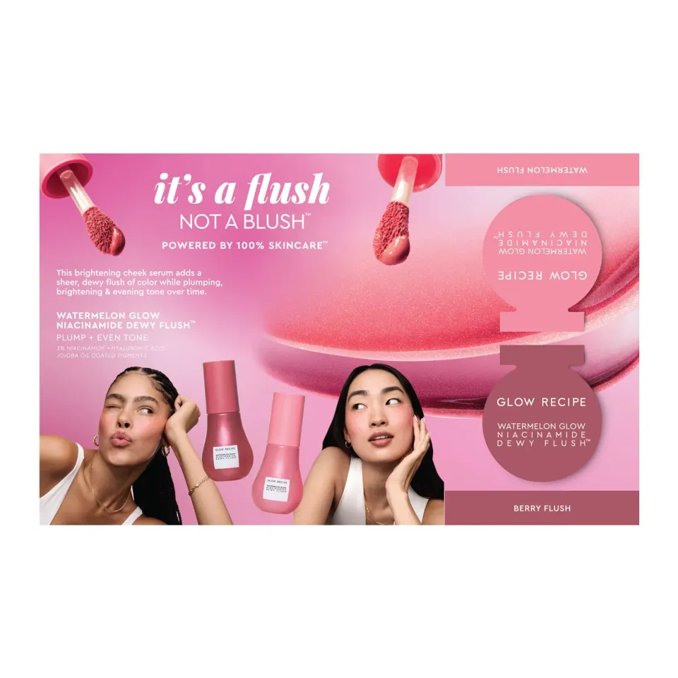 Glow Recipe Watermelon Glow Dewy Flush serum prøve niacinamid