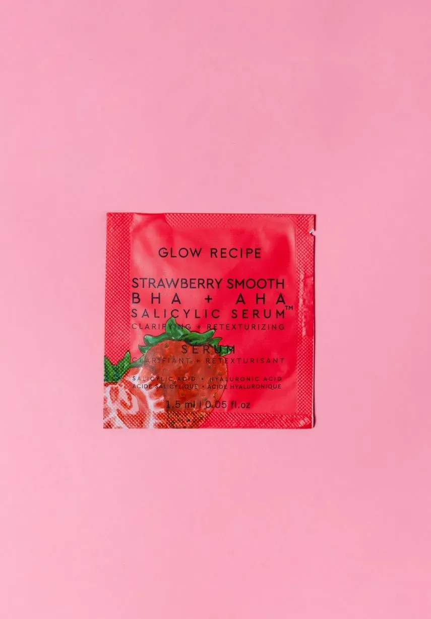 Glow Recipe Strawberry Smooth BHA+AHA serum prøve salicylsyre