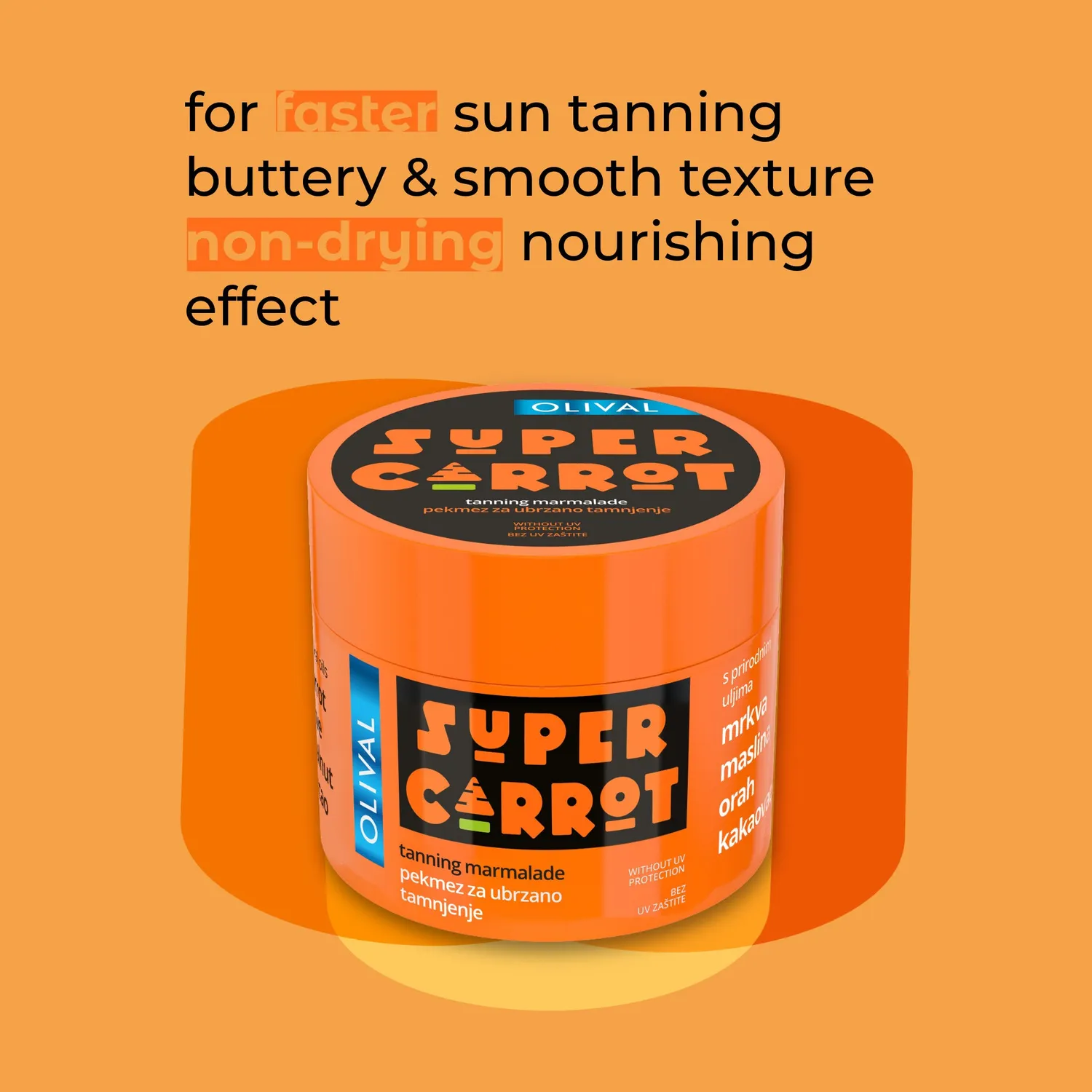 Olival Super Carrot tan jam gulerod hurtig farve