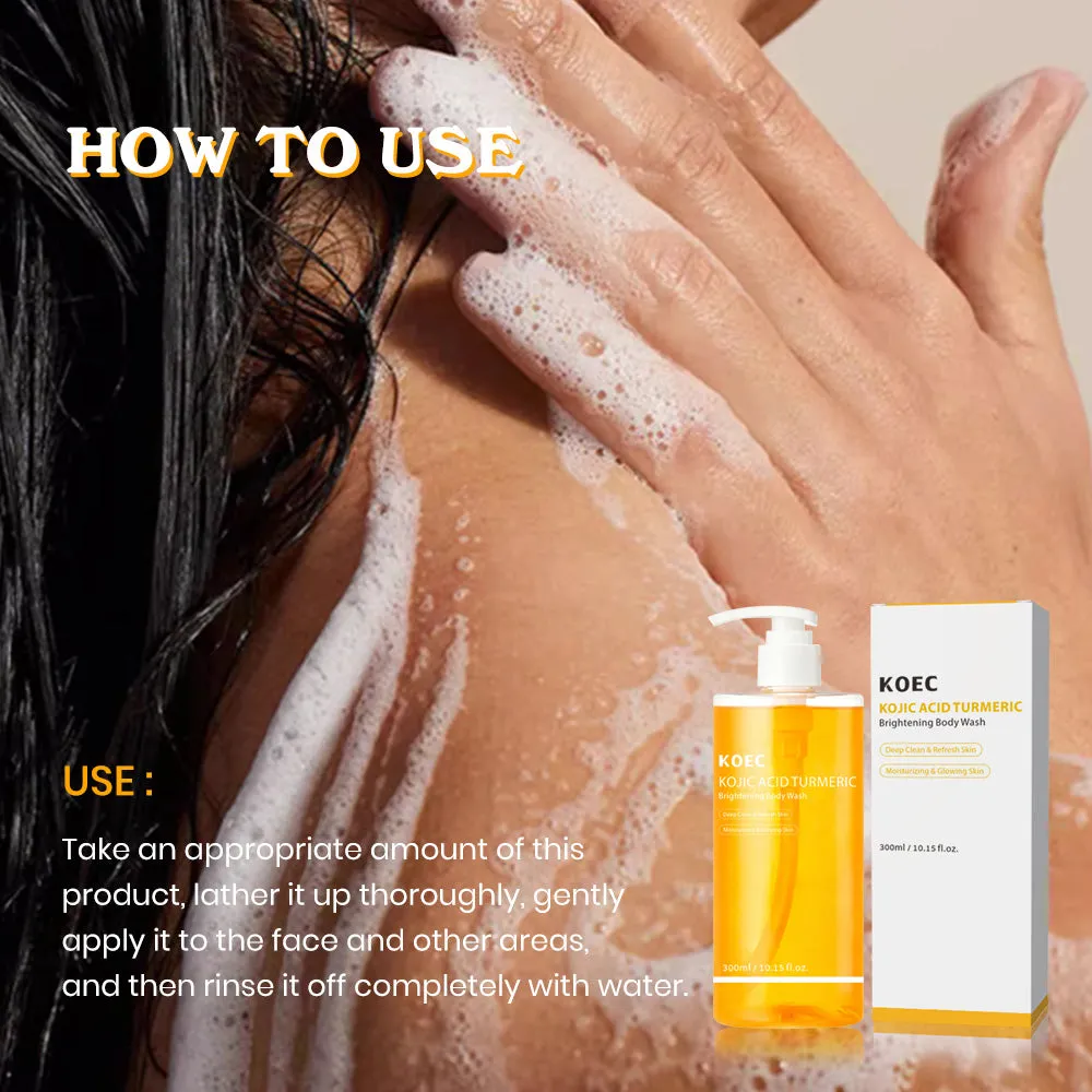 KOEC Kojic Acid Turmeric body wash mørke pletter
