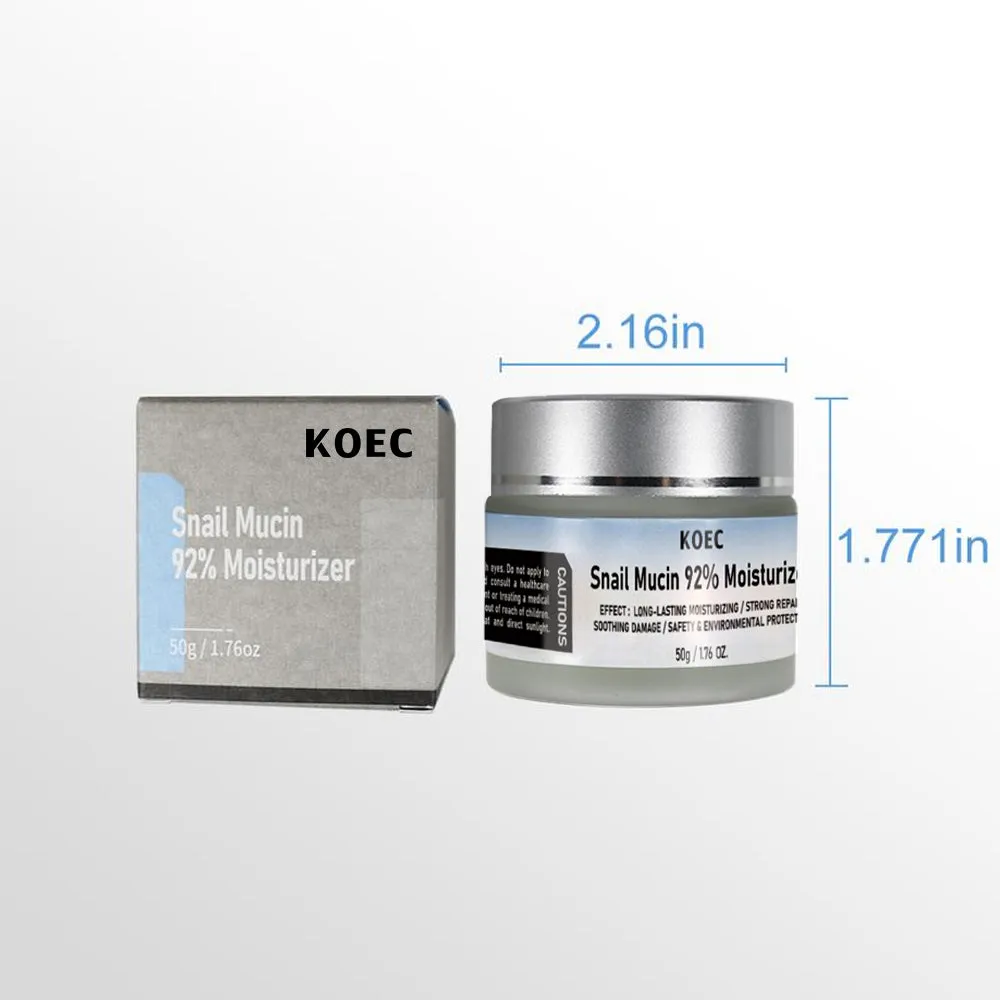 KOEC Snail Mucin 92% ansigtscreme til sensitiv hud